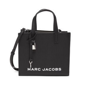 Marc Jacobs Black Square Top-Handle Tote with Shoulder Strap